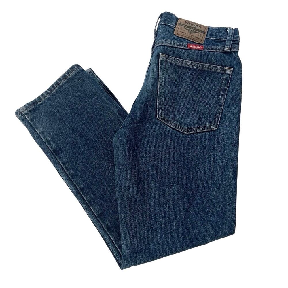 Wrangler Mens Blue Jeans Size 32x30 Regular 96501MR Cotton Casual Western Chore